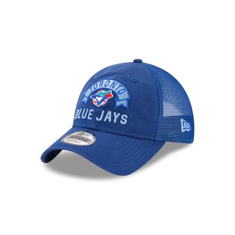 MLB Toronto Blue Jays Stacked Classic 9Twenty Adjustable (RZE5622) - Blue New Era Caps